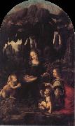 Leonardo  Da Vinci, The Virgin of the Rocks